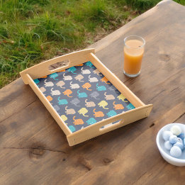 Elephant Pattern  Serving Tray