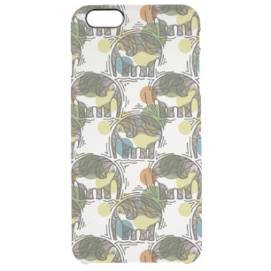 Elephant Pattern Clear iPhone 6 Plus Case