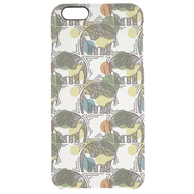 Elephant Pattern Uncommon iPhone Case (Back)
