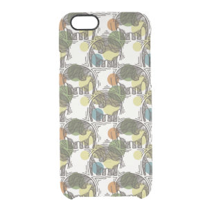 Elephant Pattern Clear iPhone 6/6S Case