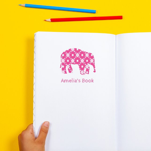 Elephant  Personalized Bookplate Self-inking Stamp (Creator Uploaded)