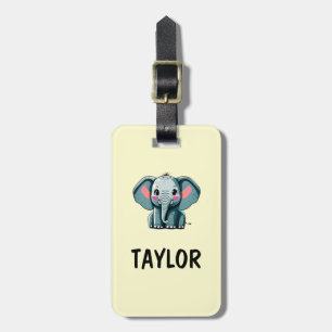 Elephant Personalized Colorful Bag Backpack Luggage Tag