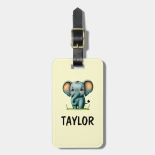 Elephant Personalized Colorful Bag Backpack Luggage Tag