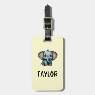 Elephant Personalized Colorful Bag Backpack Luggage Tag