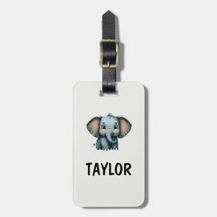 Elephant Personalized Colorful Bag Backpack Luggage Tag