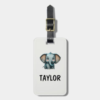 Elephant Personalized Colorful Bag Backpack Luggage Tag