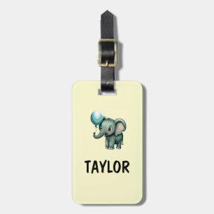 Elephant Personalized Colorful Bag Backpack Luggage Tag