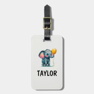 Elephant Personalized Colorful Bag Backpack Luggage Tag