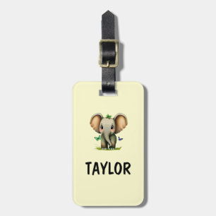Elephant Personalized Colorful Bag Backpack Luggage Tag