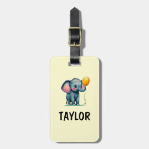 Elephant Personalized Colorful Bag Backpack Luggage Tag