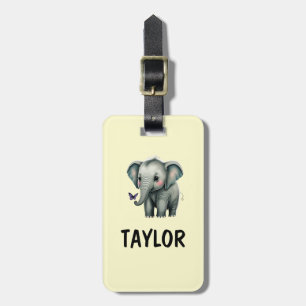 Elephant Personalized Colorful Bag Backpack Luggage Tag