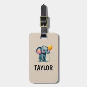Elephant Personalized Colorful Bag Backpack Luggage Tag