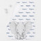 Elephant Personalized Navy Blue Name Boy
