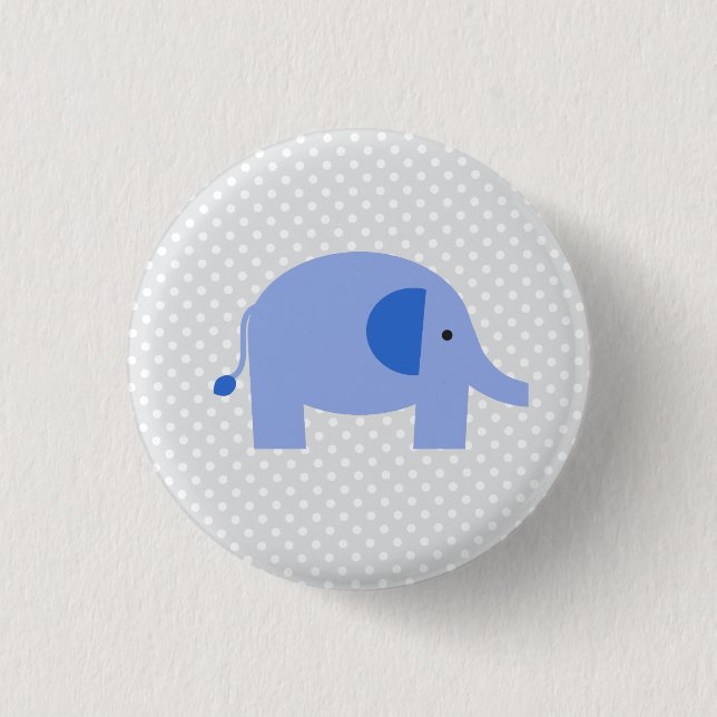 Elephant Pinback Button (Front)