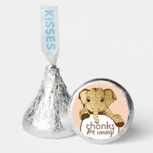 Elephant Pink Candy Labels Hersheys Kisses