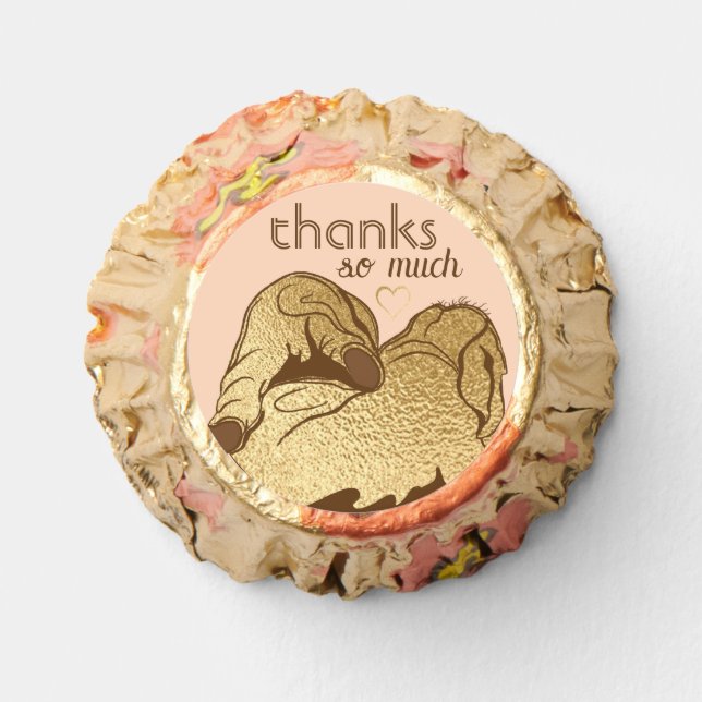 Elephant Pink Candy Labels Reese's Miniatures (Front)