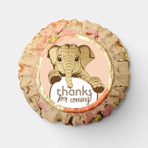 Elephant Pink Candy Labels Reeses Miniatures