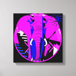 Elephant Pink Canvas Print