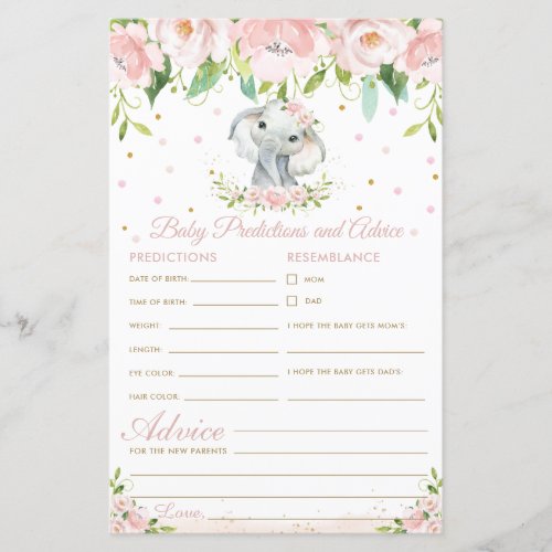 Elephant Pink Floral Baby