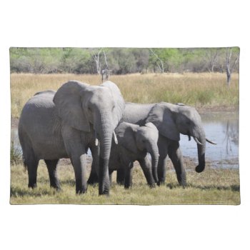 Elephant Placemat by zzl_157558655514628 at Zazzle