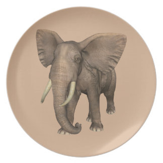 African Elephant Plates | Zazzle