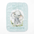 Elephant polka dot new baby baby burp cloth Elephant polka dot new baby baby burp cloth