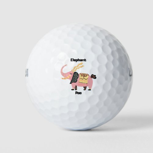 Elephant Poo Golf Balls