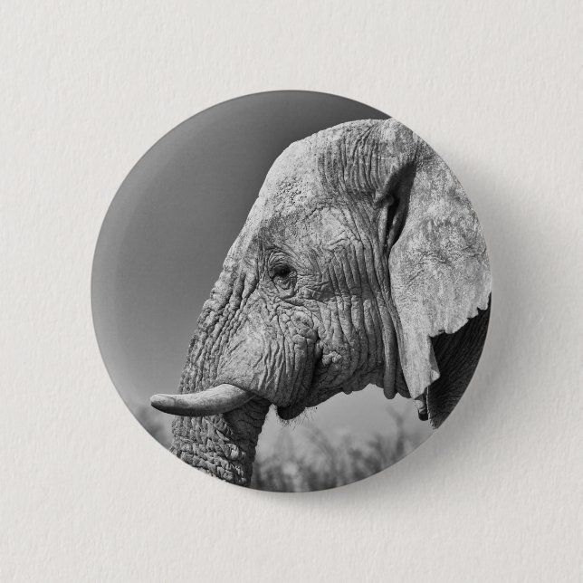 Elephant portrait button (Front)