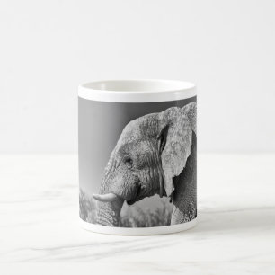 Elephant portrait coffee mug