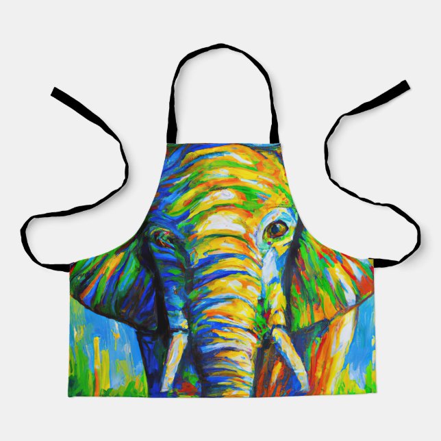 Elephant portrait No.4 Apron (Front)