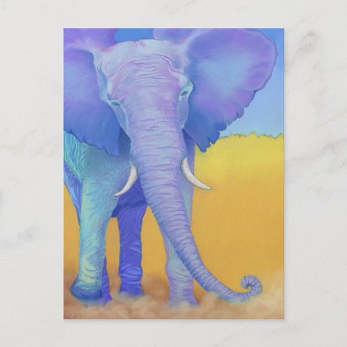 elephant postcard