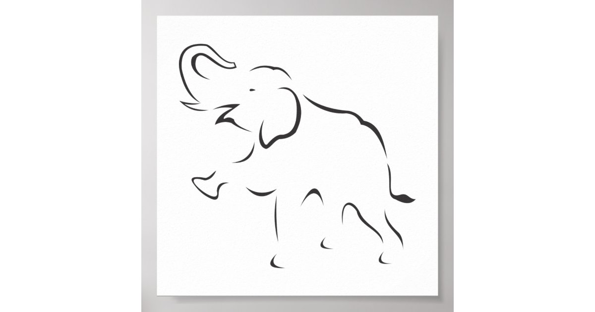 Elephant Poster | Zazzle