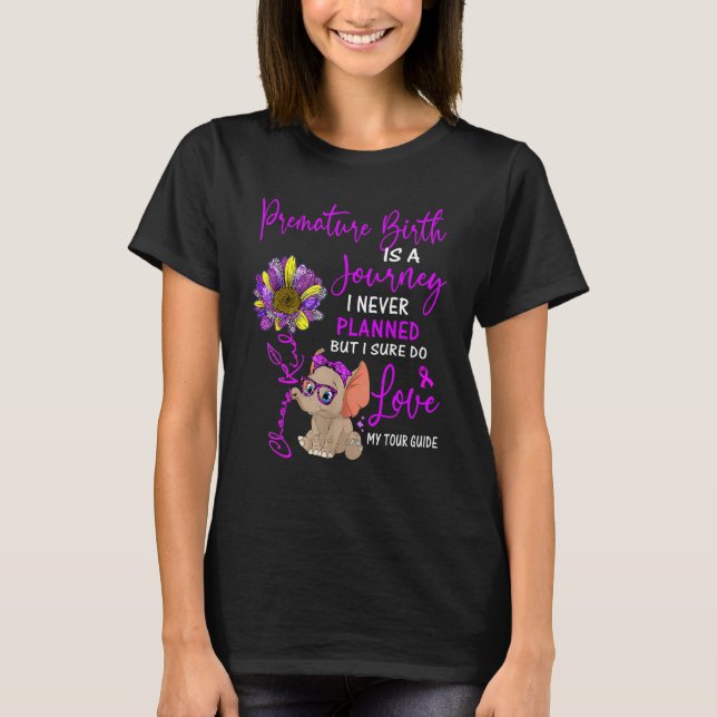 Elephant Premature Birth Awareness Is Journey Neve T-Shirt (Front)