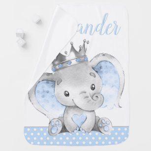 personalised elephant blanket