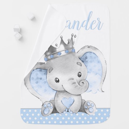 Elephant Prince Baby Blankets