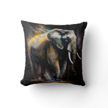 Elephant printed cushion