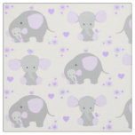 Elephant Purple Safari Animal Nursery Baby Girl Fabric