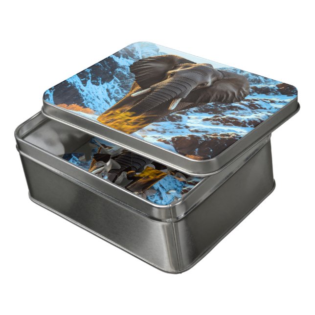 Elephant Puzzle for Kids (Lid Open)
