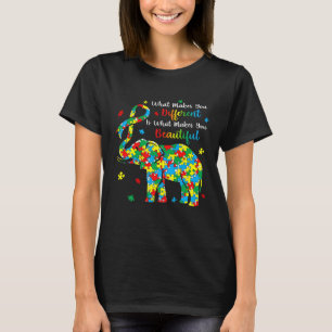 Elephant Puzzle What Makes You Different Autism Aw T-Shirt