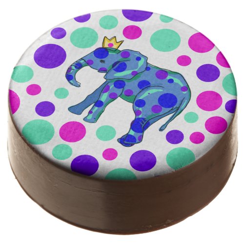 Elephant Queen with Polka Dots Dipped Oreos