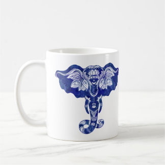 Elephant Quote Tribal Mehndi Henna Coffee Cup