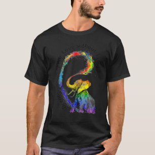 Elephant Rainbow Lgbtq Awareness Gay Pride For Men T-Shirt