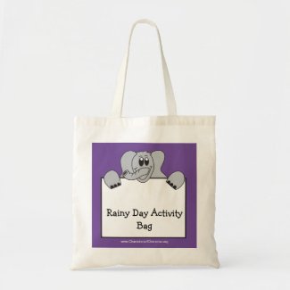 Elephant Rainy Day Activity Keeper Tote Bag