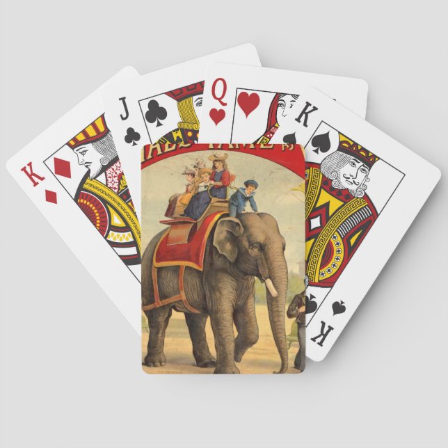 Elephant Red Book Poker Cards (Back)