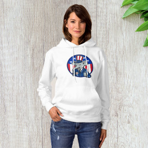 Elephant Republican Womens Hoodie