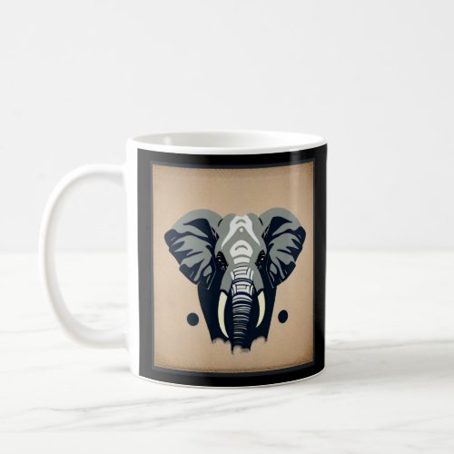 Elephant retro vintage cool adventure Africa safar Coffee Mug