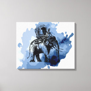 Elephant Ride Canvas Print