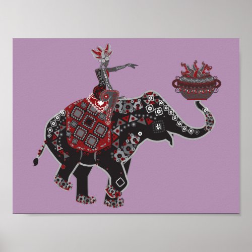 Elephant Rider Poster