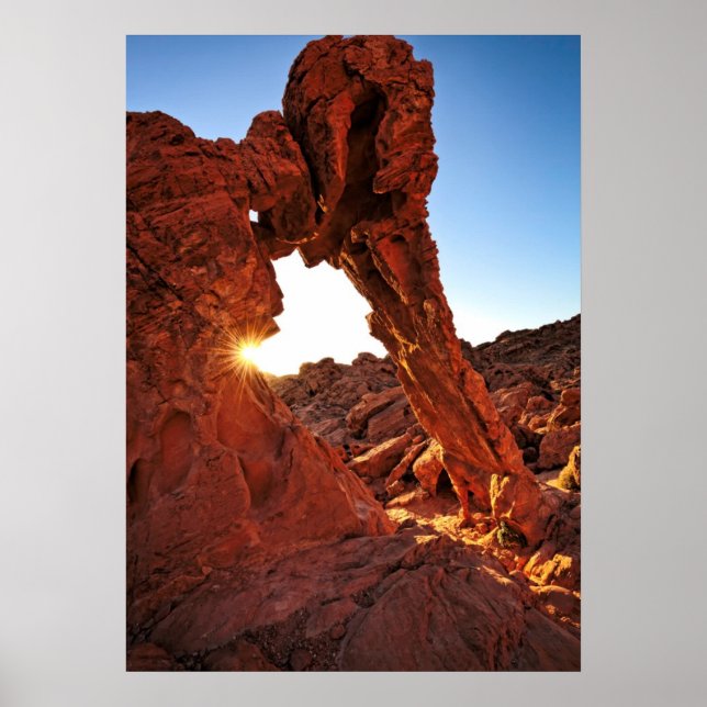 Elephant Rock in the Valley of Fire Poster (Front)