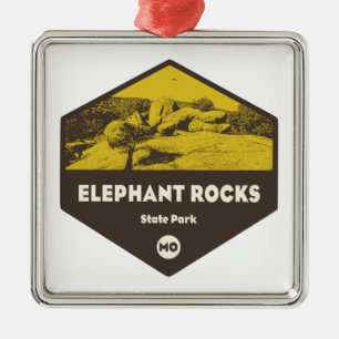 Elephant Rocks State Park Missouri Metal Ornament